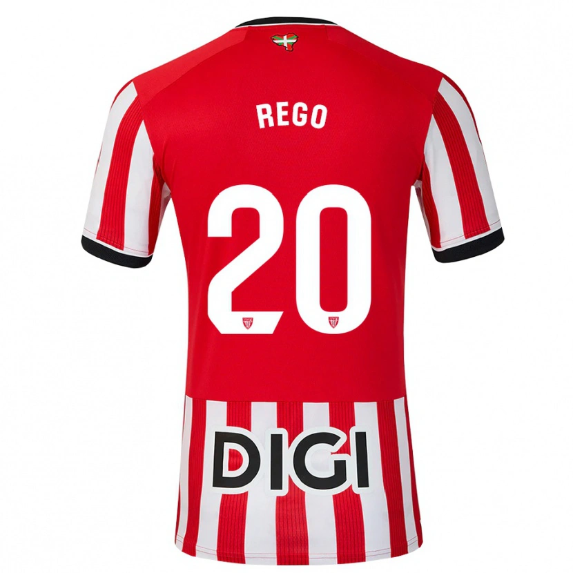 Danxen Dame Alejandro Rego #20 Rød Svart Hvit Hjemmetrøye Drakt Trøye 2026/27 Skjorter T-Skjorte