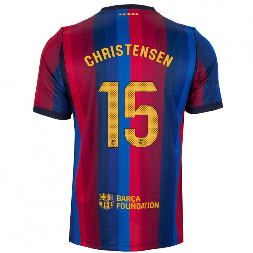 Danxen Dame Andreas Christensen #15 Kongelig Blå Rød Gul Hjemmetrøye Drakt Trøye 2026/27 Skjorter T-Skjorte