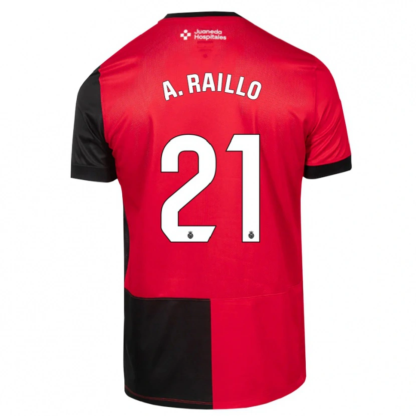 Danxen Dame Antonio Raíllo #21 Svart Rød Hvit Hjemmetrøye Drakt Trøye 2026/27 Skjorter T-Skjorte