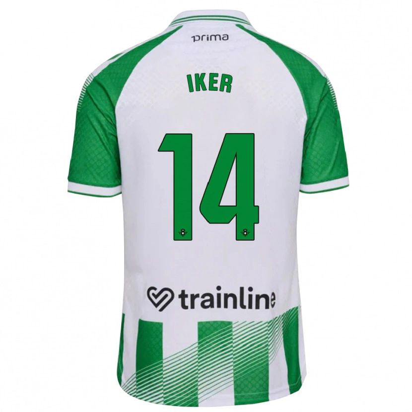 Danxen Dame Iker Losada #14 Lys Grønn Svart Hvit Hjemmetrøye Drakt Trøye 2026/27 Skjorter T-Skjorte