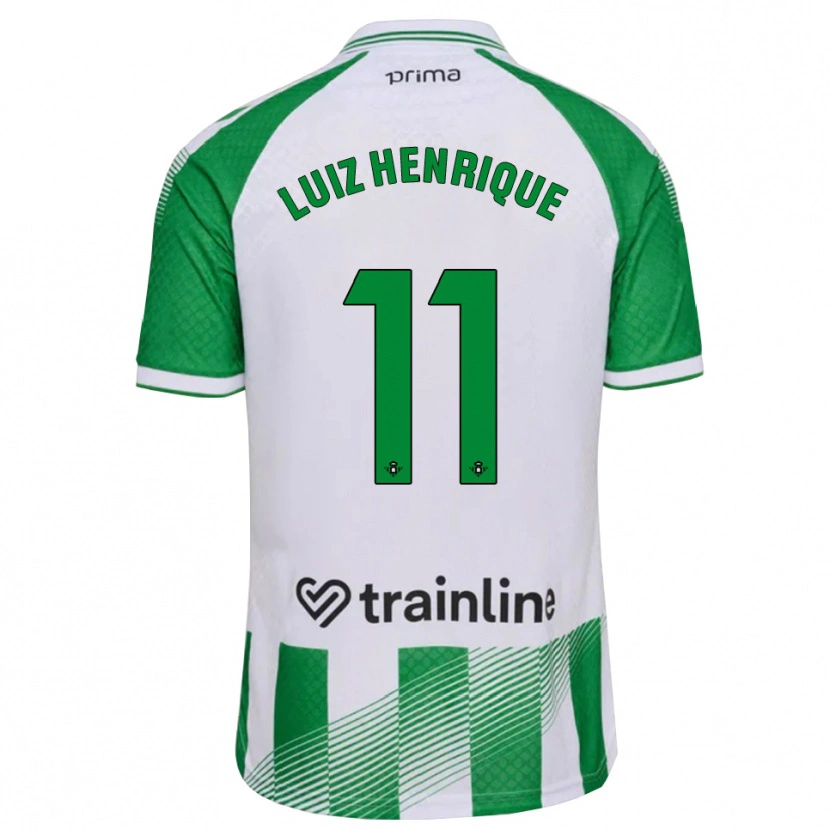 Danxen Dame Luiz Henrique #11 Lys Grønn Svart Hvit Hjemmetrøye Drakt Trøye 2026/27 Skjorter T-Skjorte