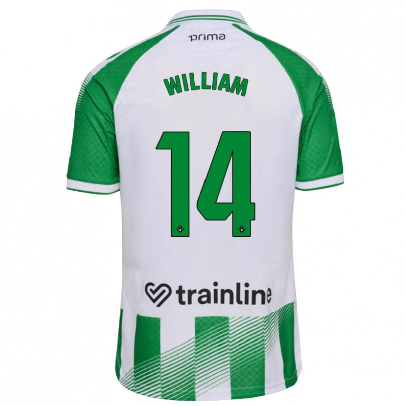 Danxen Dame William Carvalho #14 Lys Grønn Svart Hvit Hjemmetrøye Drakt Trøye 2026/27 Skjorter T-Skjorte