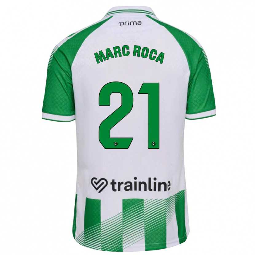 Danxen Dame Marc Roca #21 Lys Grønn Svart Hvit Hjemmetrøye Drakt Trøye 2026/27 Skjorter T-Skjorte