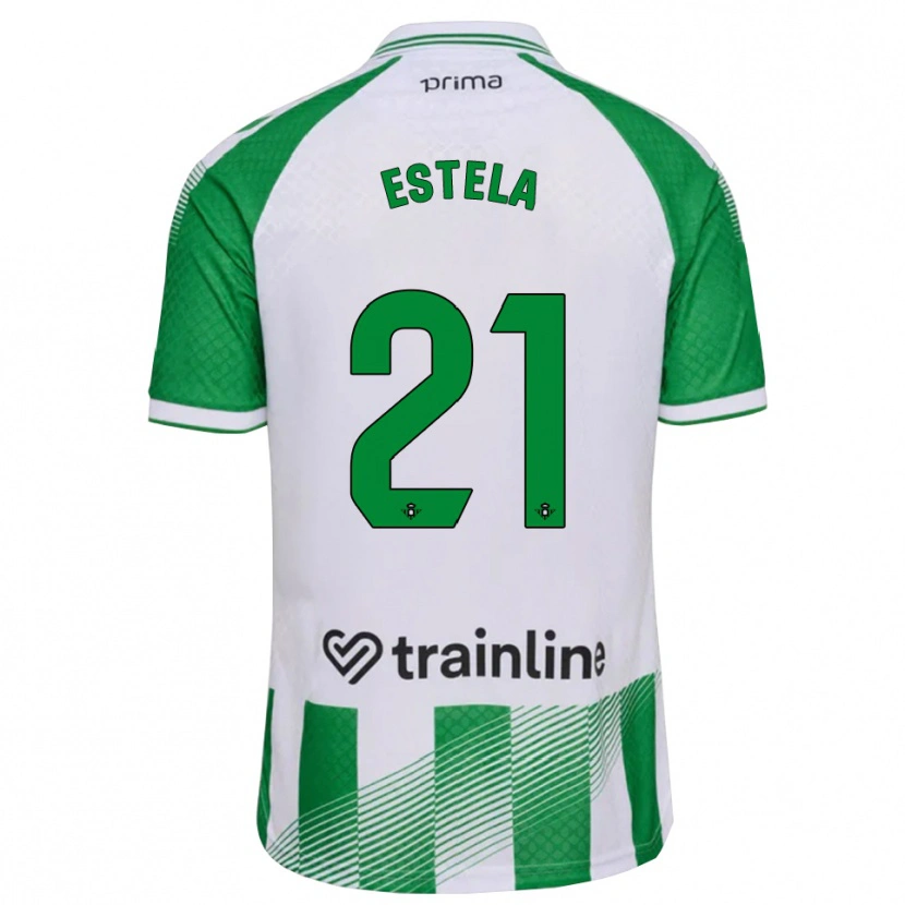 Danxen Dame Estela Fernández #21 Lys Grønn Svart Hvit Hjemmetrøye Drakt Trøye 2026/27 Skjorter T-Skjorte