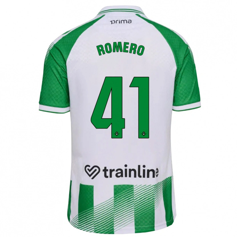Danxen Dame José Romero #41 Lys Grønn Svart Hvit Hjemmetrøye Drakt Trøye 2026/27 Skjorter T-Skjorte