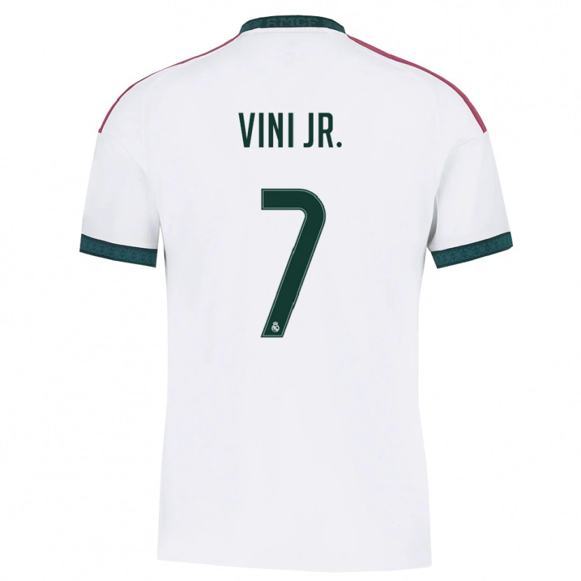 Danxen Dame Vinicius Junior #7 Mørk Grønn Hvit Rød Hjemmetrøye Drakt Trøye 2026/27 Skjorter T-Skjorte