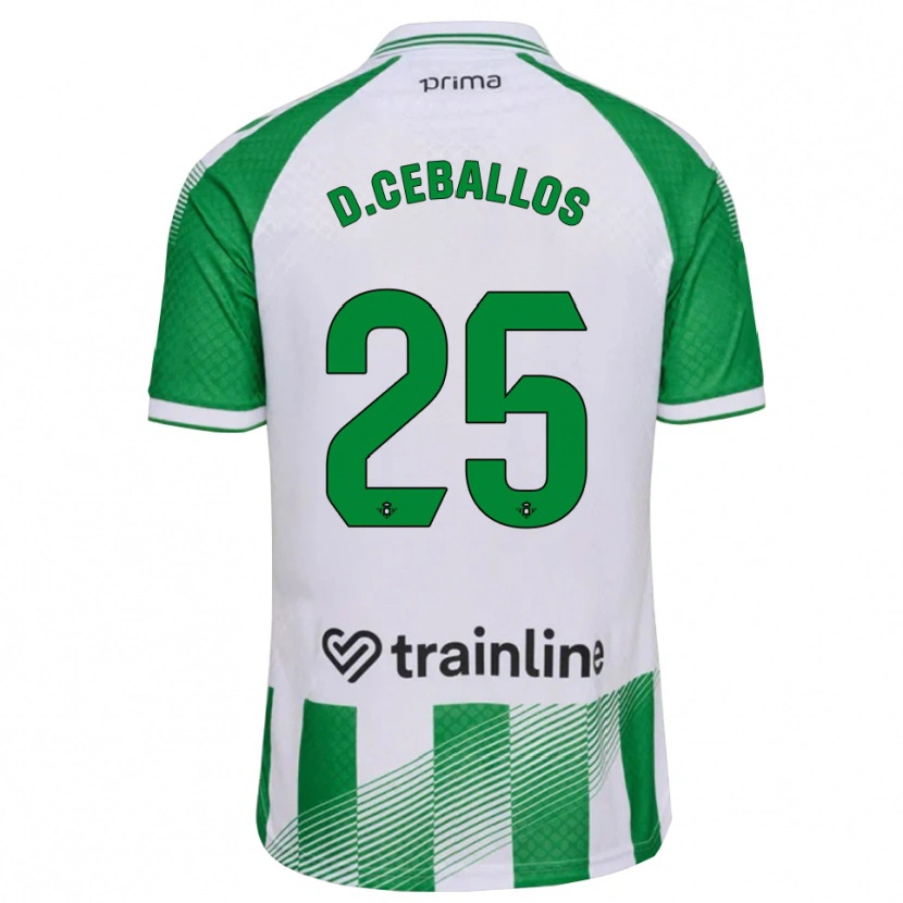 Danxen Dame Dani Ceballos #25 Lys Grønn Svart Hvit Hjemmetrøye Drakt Trøye 2026/27 Skjorter T-Skjorte