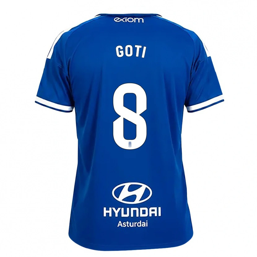 Danxen Dame Mikel Goti #8 Mediumblå Hvit Hjemmetrøye Drakt Trøye 2026/27 Skjorter T-Skjorte