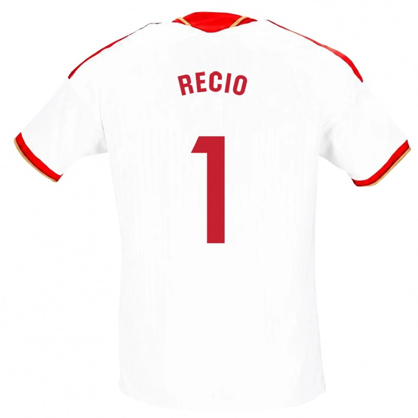 Danxen Dame Sergio Recio #1 Hvit Rød Hjemmetrøye Drakt Trøye 2026/27 Skjorter T-Skjorte