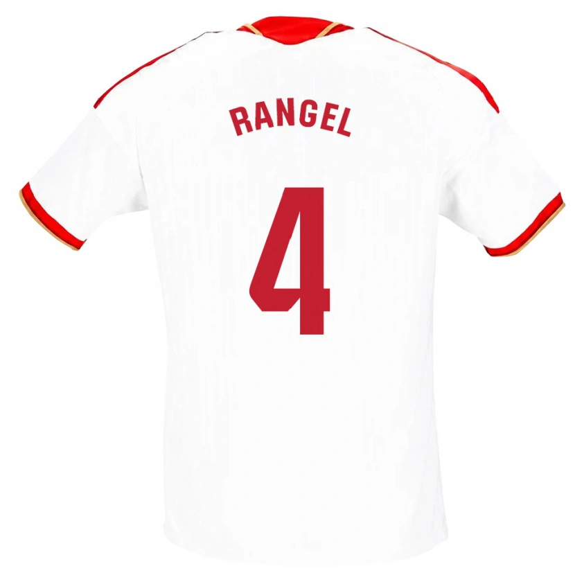Danxen Dame Héctor Rangel #4 Hvit Rød Hjemmetrøye Drakt Trøye 2026/27 Skjorter T-Skjorte