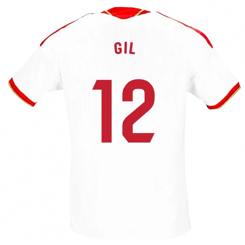 Danxen Dame Dani Gil #12 Hvit Rød Hjemmetrøye Drakt Trøye 2026/27 Skjorter T-Skjorte