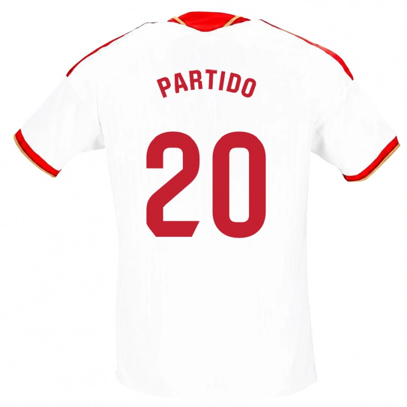 Danxen Dame Paula Partido #20 Hvit Rød Hjemmetrøye Drakt Trøye 2026/27 Skjorter T-Skjorte
