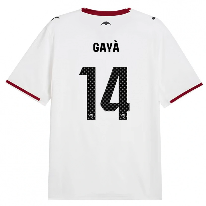 Danxen Dame José Gayà #14 Svart Hvit Rød Gul Hjemmetrøye Drakt Trøye 2026/27 Skjorter T-Skjorte