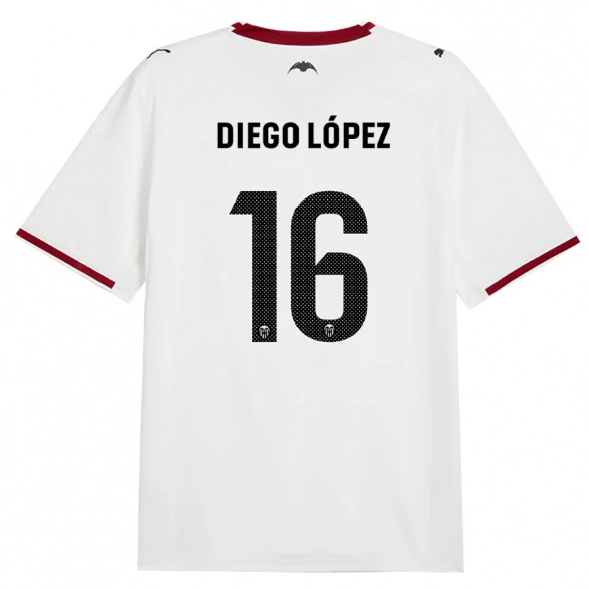 Danxen Dame Diego López #16 Svart Hvit Rød Gul Hjemmetrøye Drakt Trøye 2026/27 Skjorter T-Skjorte