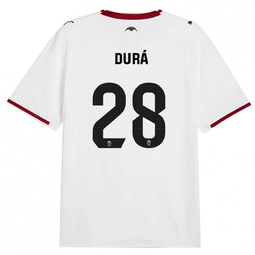 Danxen Dame Jaume Durá #28 Svart Hvit Rød Gul Hjemmetrøye Drakt Trøye 2026/27 Skjorter T-Skjorte