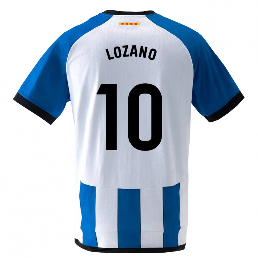 Danxen Dame Pol Lozano #10 Kongelig Blå Hvit Hjemmetrøye Drakt Trøye 2026/27 Skjorter T-Skjorte