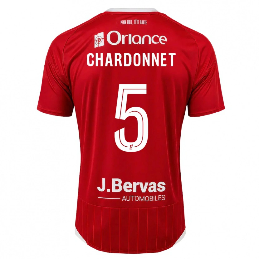 Danxen Dame Brendan Chardonnet #5 Hvit Rød Hjemmetrøye Drakt Trøye 2026/27 Skjorter T-Skjorte