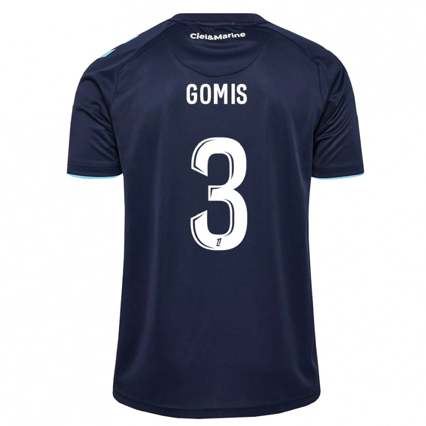 Danxen Dame Georges Gomis #3 Kornblomstblå Midnattblå Hjemmetrøye Drakt Trøye 2026/27 Skjorter T-Skjorte