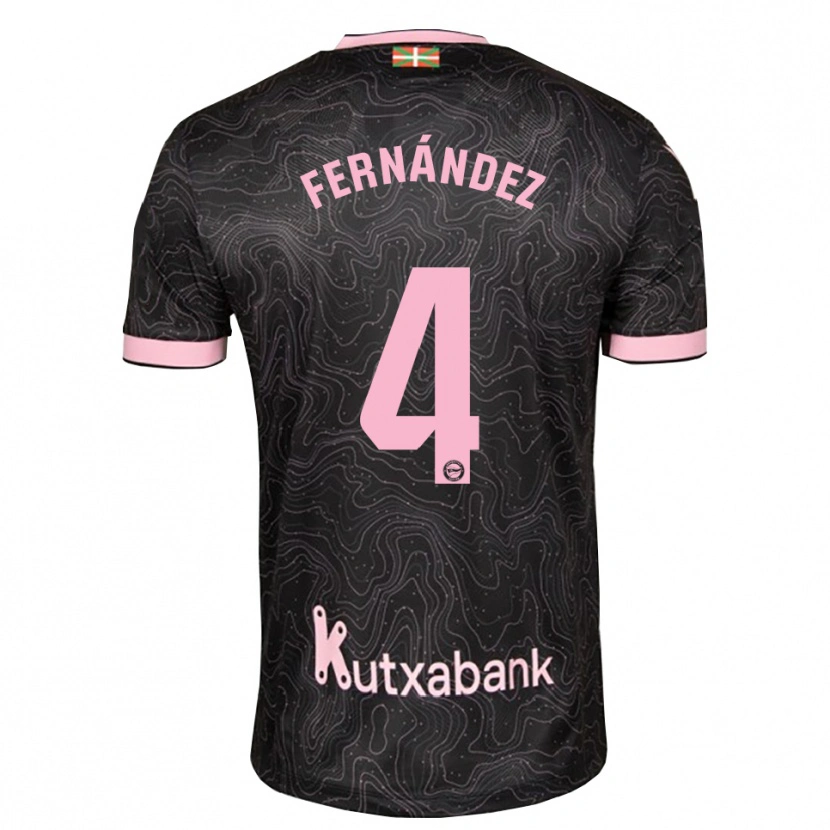 Danxen Dame Aritz Fernández #4 Svart Rosa Bortetrøye Drakt Trøye 2026/27 Skjorter T-Skjorte