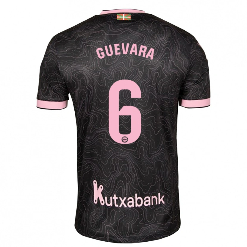 Danxen Dame Ander Guevara #6 Svart Rosa Bortetrøye Drakt Trøye 2026/27 Skjorter T-Skjorte