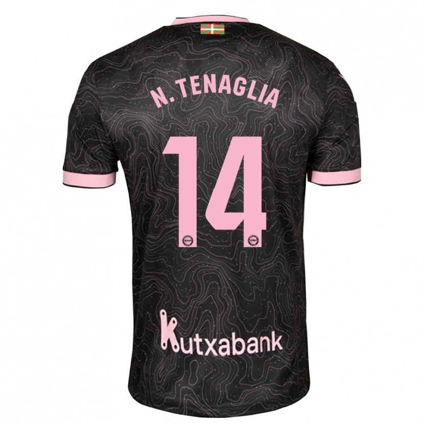 Danxen Dame Nahuel Tenaglia #14 Svart Rosa Bortetrøye Drakt Trøye 2026/27 Skjorter T-Skjorte
