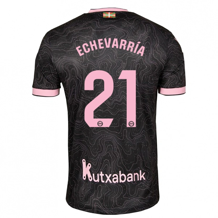 Danxen Dame Martin Echevarría #21 Svart Rosa Bortetrøye Drakt Trøye 2026/27 Skjorter T-Skjorte