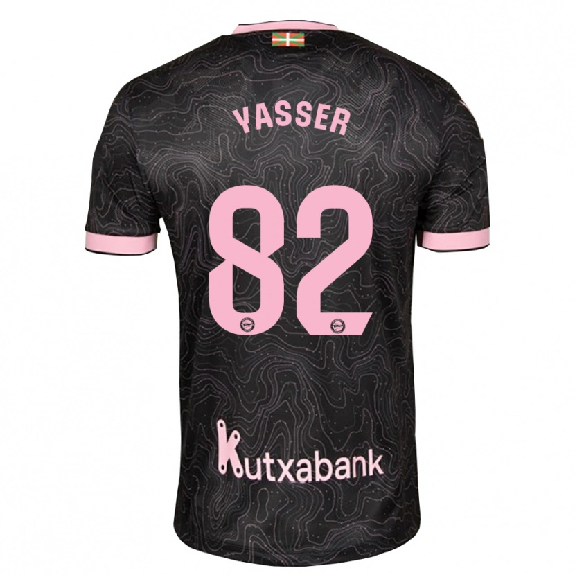 Danxen Dame Omar Yasser #82 Svart Rosa Bortetrøye Drakt Trøye 2026/27 Skjorter T-Skjorte