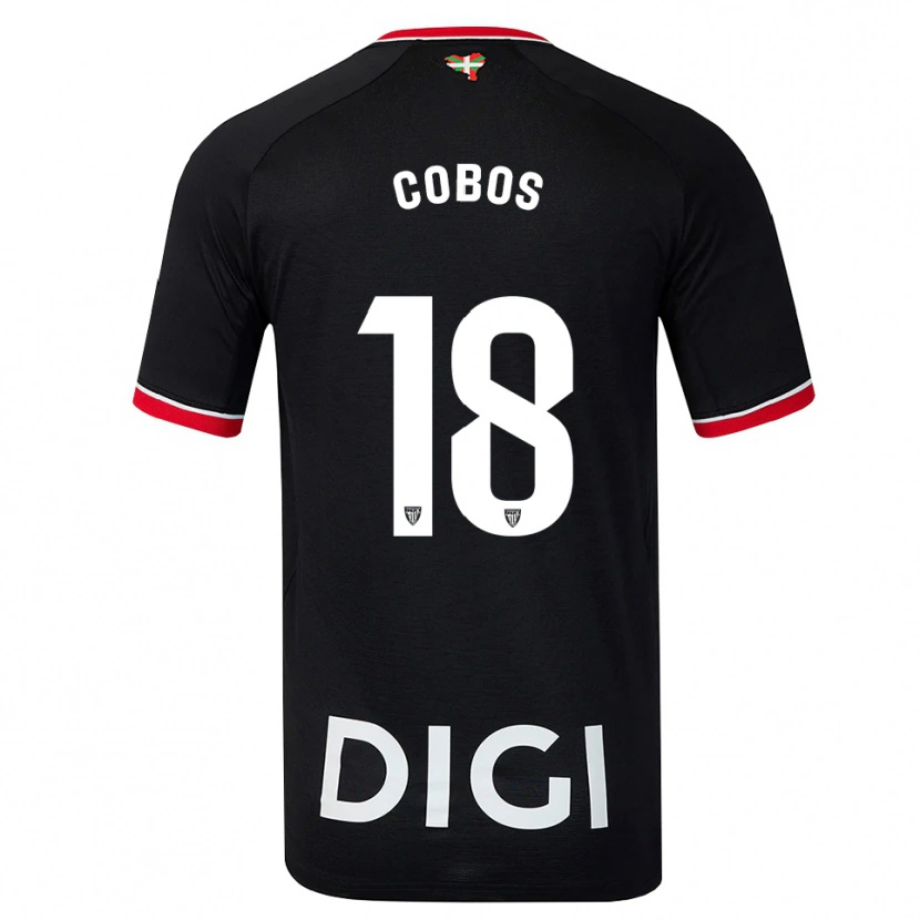 Danxen Dame Alain Cobos #18 Svart Hvit Rød Bortetrøye Drakt Trøye 2026/27 Skjorter T-Skjorte