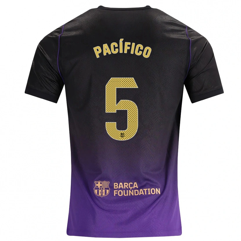 Danxen Dame Patricio Pacífico #5 Lilla Gul Svart Bortetrøye Drakt Trøye 2026/27 Skjorter T-Skjorte