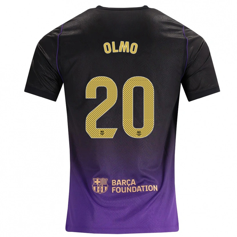 Danxen Dame Dani Olmo #20 Lilla Gul Svart Bortetrøye Drakt Trøye 2026/27 Skjorter T-Skjorte