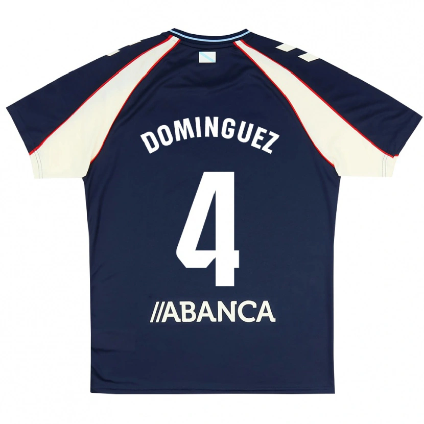 Danxen Dame Javi Domínguez #4 Kongelig Blå Rød Hvit Bortetrøye Drakt Trøye 2026/27 Skjorter T-Skjorte