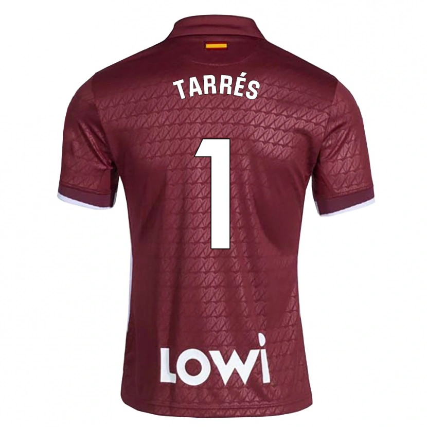 Danxen Dame Lluis Tarrés #1 Mørkerød Hvit Bortetrøye Drakt Trøye 2026/27 Skjorter T-Skjorte