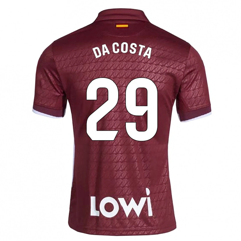 Danxen Dame Coba Da Costa #29 Mørkerød Hvit Bortetrøye Drakt Trøye 2026/27 Skjorter T-Skjorte