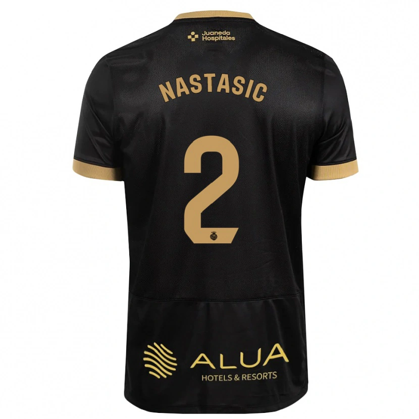 Danxen Dame Matija Nastasic #2 Svart Sandbrun Burgunder Tre Bortetrøye Drakt Trøye 2026/27 Skjorter T-Skjorte