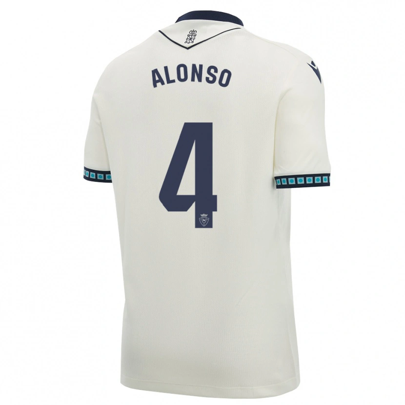 Danxen Dame Ander Alonso #4 Hvit Svart Lys Himmelblå Bortetrøye Drakt Trøye 2026/27 Skjorter T-Skjorte