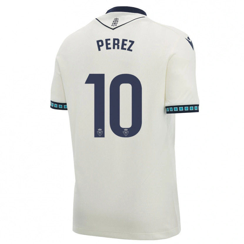 Danxen Dame Bruno Pérez #10 Hvit Svart Lys Himmelblå Bortetrøye Drakt Trøye 2026/27 Skjorter T-Skjorte