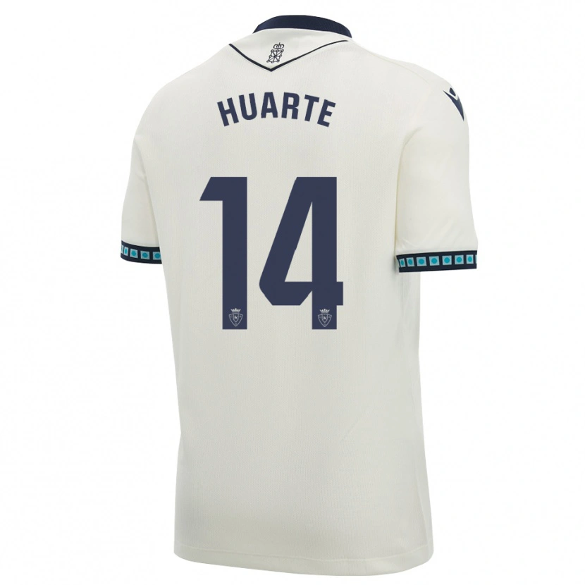 Danxen Dame Xabi Huarte #14 Hvit Svart Lys Himmelblå Bortetrøye Drakt Trøye 2026/27 Skjorter T-Skjorte