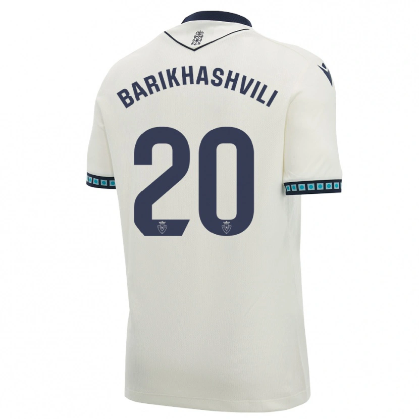 Danxen Dame Nika Barikhashvili #20 Hvit Svart Lys Himmelblå Bortetrøye Drakt Trøye 2026/27 Skjorter T-Skjorte