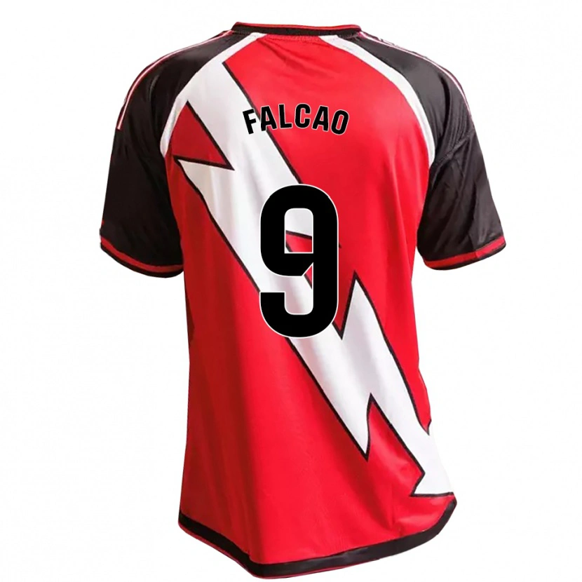 Danxen Dame Radamel Falcao #9 Rød Svart Hvit Bortetrøye Drakt Trøye 2026/27 Skjorter T-Skjorte
