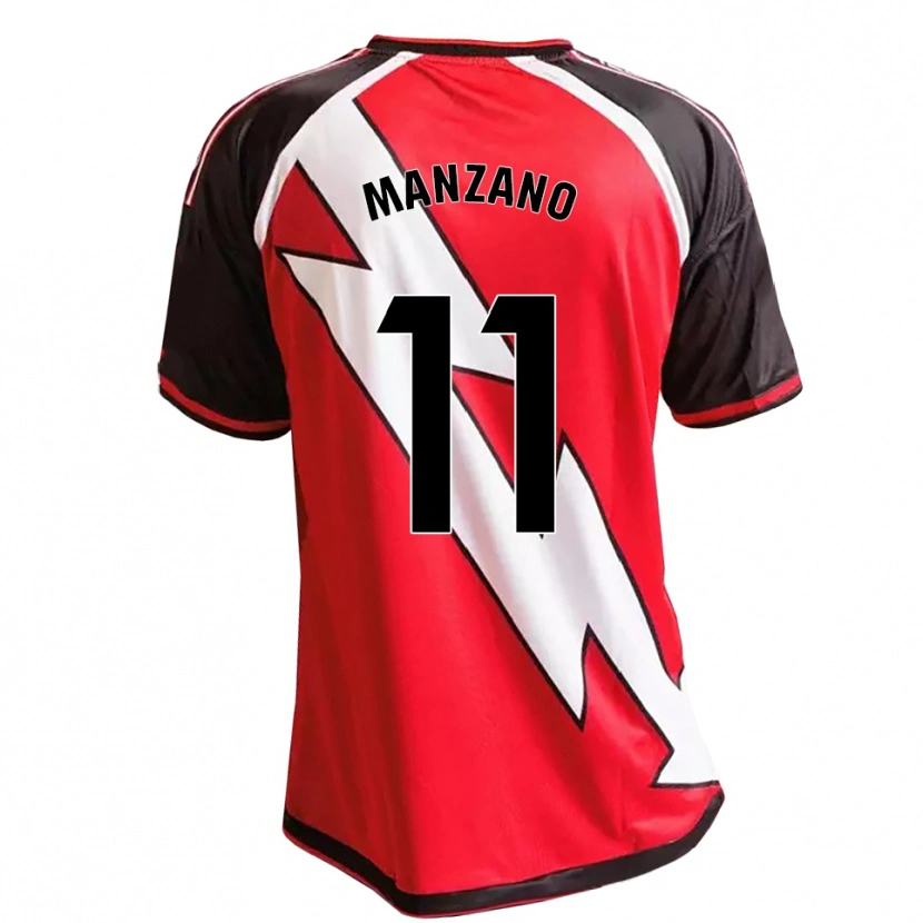 Danxen Dame Sergio Manzano #11 Rød Svart Hvit Bortetrøye Drakt Trøye 2026/27 Skjorter T-Skjorte