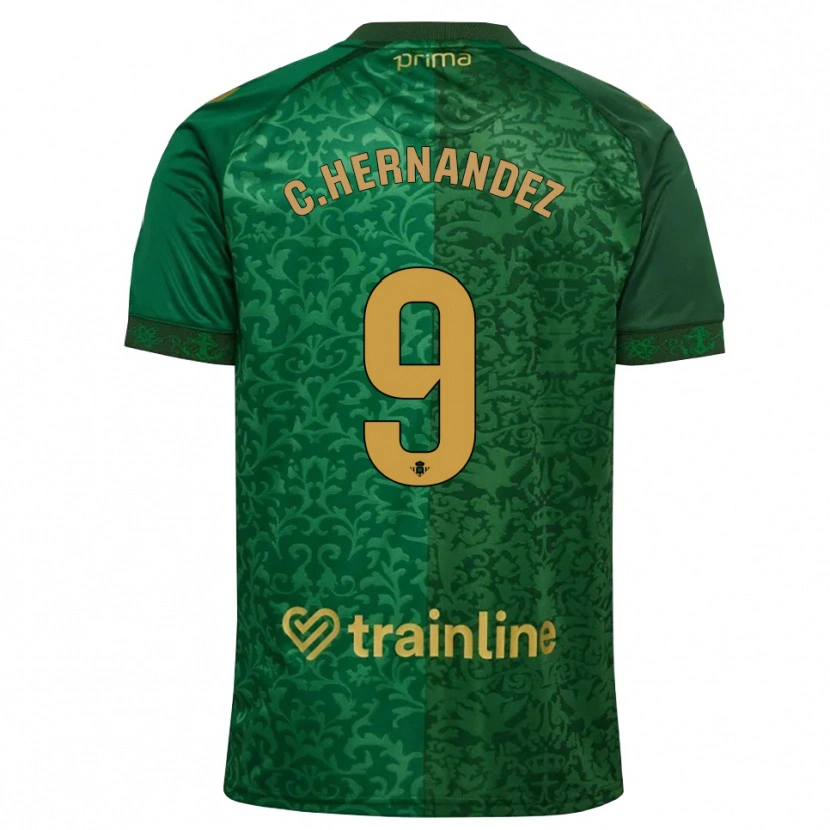 Danxen Dame Cucho Hernández #9 Skoggrønn Mørk Gyllenrot Bortetrøye Drakt Trøye 2026/27 Skjorter T-Skjorte