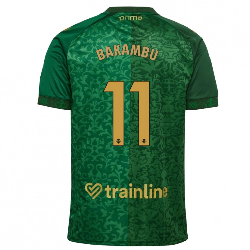 Danxen Dame Cedric Bakambu #11 Skoggrønn Mørk Gyllenrot Bortetrøye Drakt Trøye 2026/27 Skjorter T-Skjorte