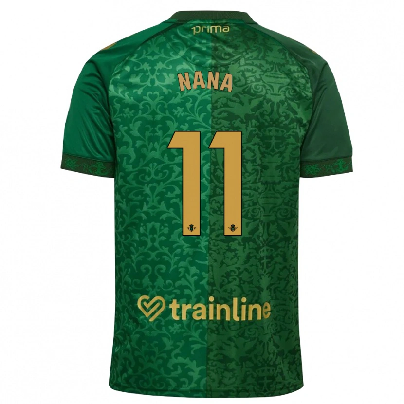 Danxen Dame Nuria Ligero Fernández #11 Skoggrønn Mørk Gyllenrot Bortetrøye Drakt Trøye 2026/27 Skjorter T-Skjorte
