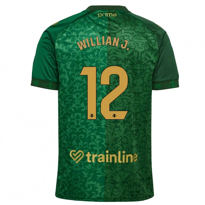 Danxen Dame Willian Jose #12 Skoggrønn Mørk Gyllenrot Bortetrøye Drakt Trøye 2026/27 Skjorter T-Skjorte