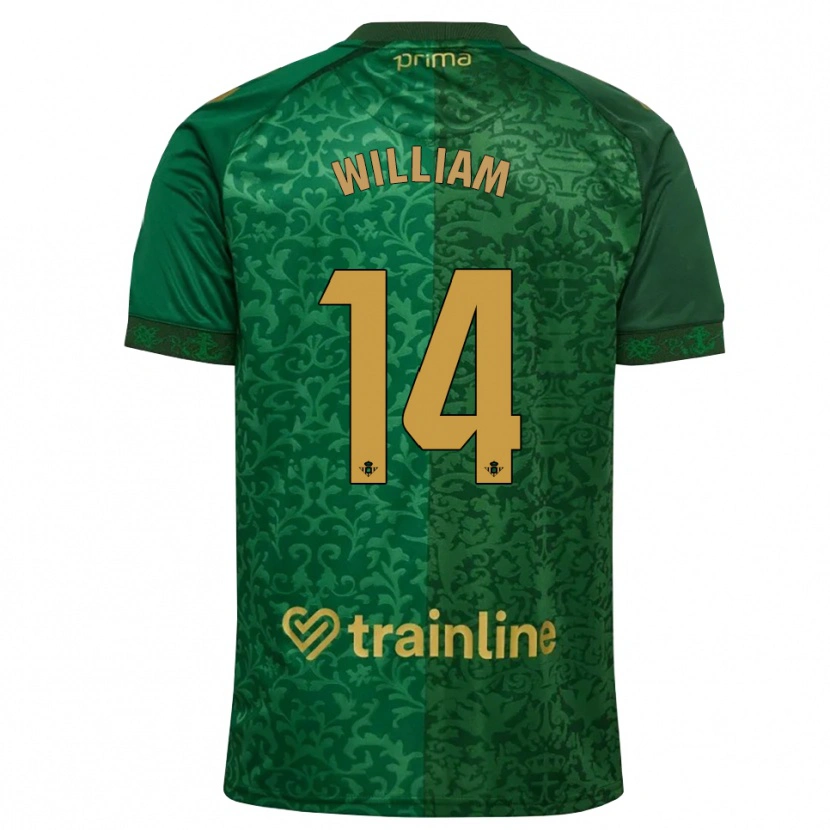 Danxen Dame William Carvalho #14 Skoggrønn Mørk Gyllenrot Bortetrøye Drakt Trøye 2026/27 Skjorter T-Skjorte
