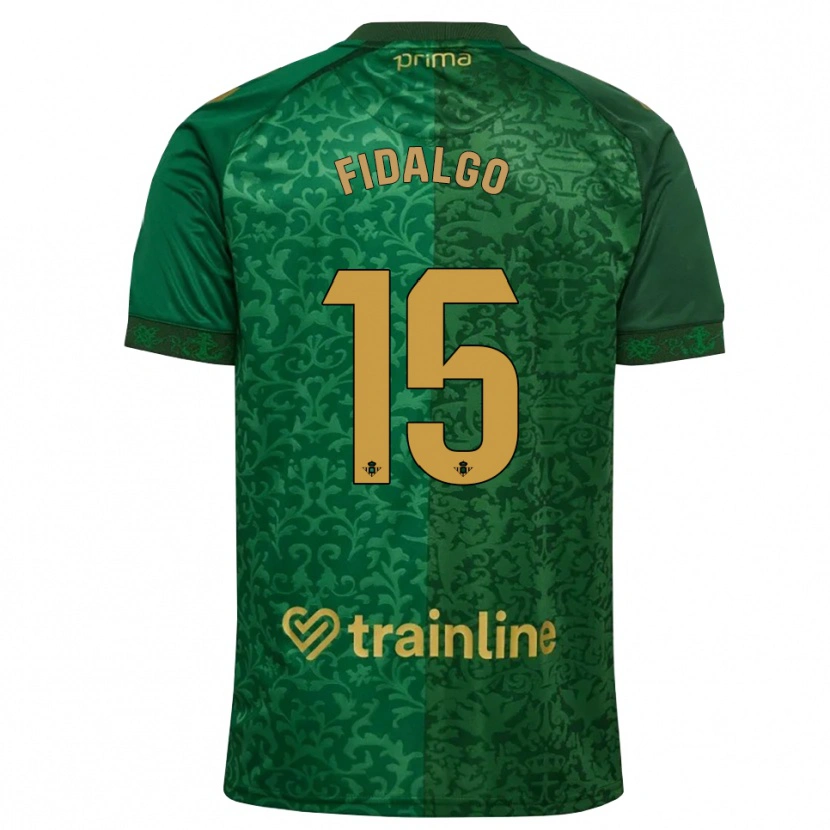 Danxen Dame Álvaro Fidalgo #15 Skoggrønn Mørk Gyllenrot Bortetrøye Drakt Trøye 2026/27 Skjorter T-Skjorte