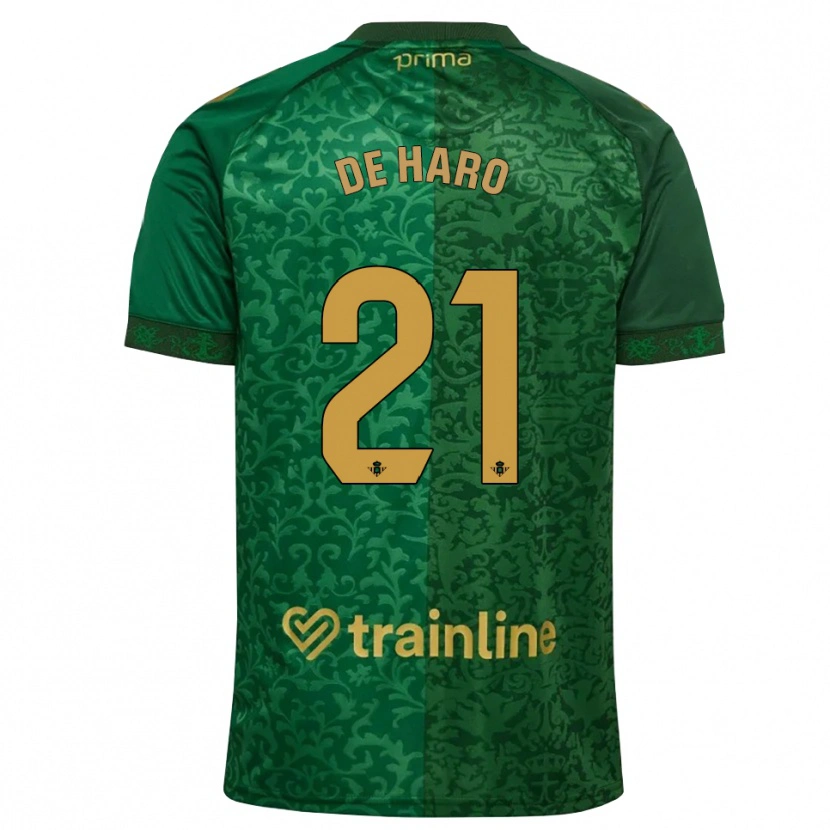 Danxen Dame Alberto De Haro #21 Skoggrønn Mørk Gyllenrot Bortetrøye Drakt Trøye 2026/27 Skjorter T-Skjorte