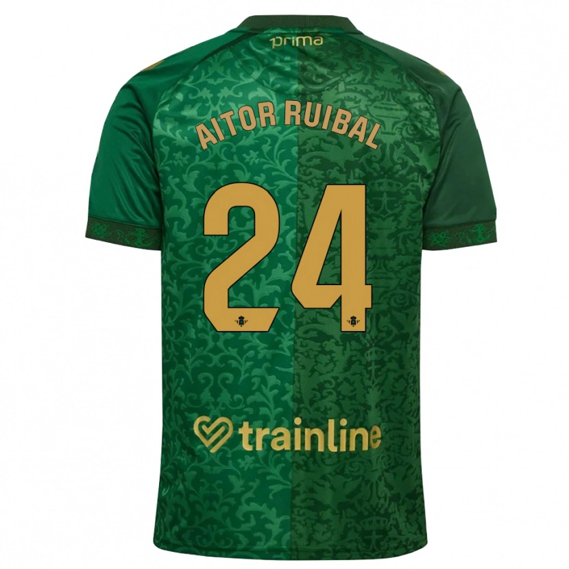 Danxen Dame Aitor Ruibal #24 Skoggrønn Mørk Gyllenrot Bortetrøye Drakt Trøye 2026/27 Skjorter T-Skjorte