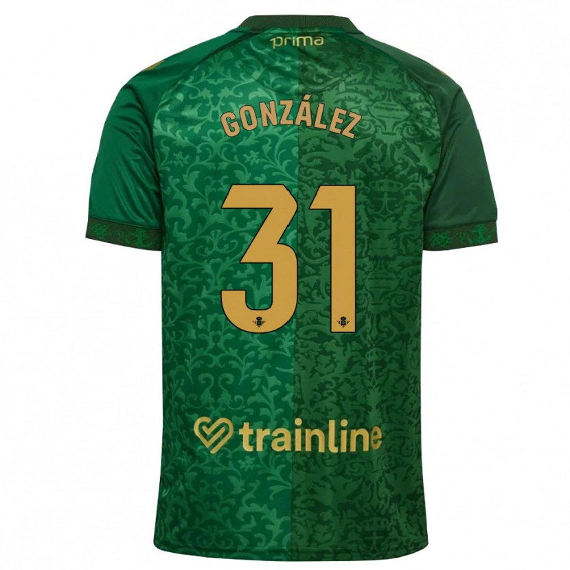 Danxen Dame Manu González #31 Skoggrønn Mørk Gyllenrot Bortetrøye Drakt Trøye 2026/27 Skjorter T-Skjorte
