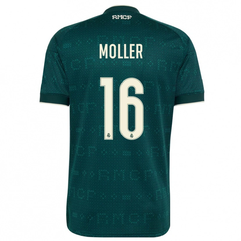 Danxen Dame Caroline Moller #16 Mørk Skifergrå Hvit Bortetrøye Drakt Trøye 2026/27 Skjorter T-Skjorte
